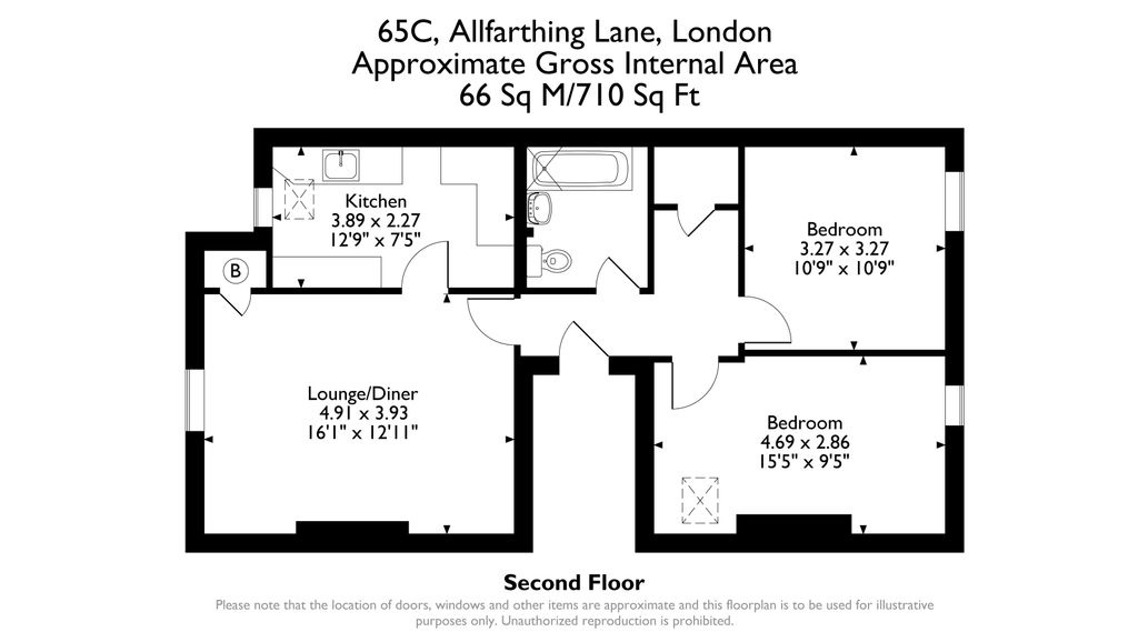 Property photo 2 of 10 65C, Allfarthing Lane, Sw18 2Pq.Jpg