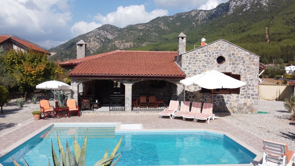 Property photo 2 of 22 Ready-To-Move Uzumlu Stone Bungalow For Sale - Beautiful Property With A Private Pool