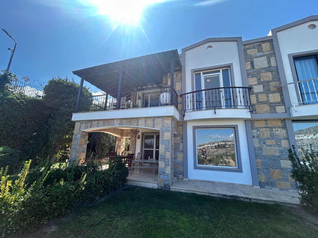 Property photo 1 of 26 A Sea View Duplex Villa In Bodrum For Sale - Main View Of The Stone Duplex Villa