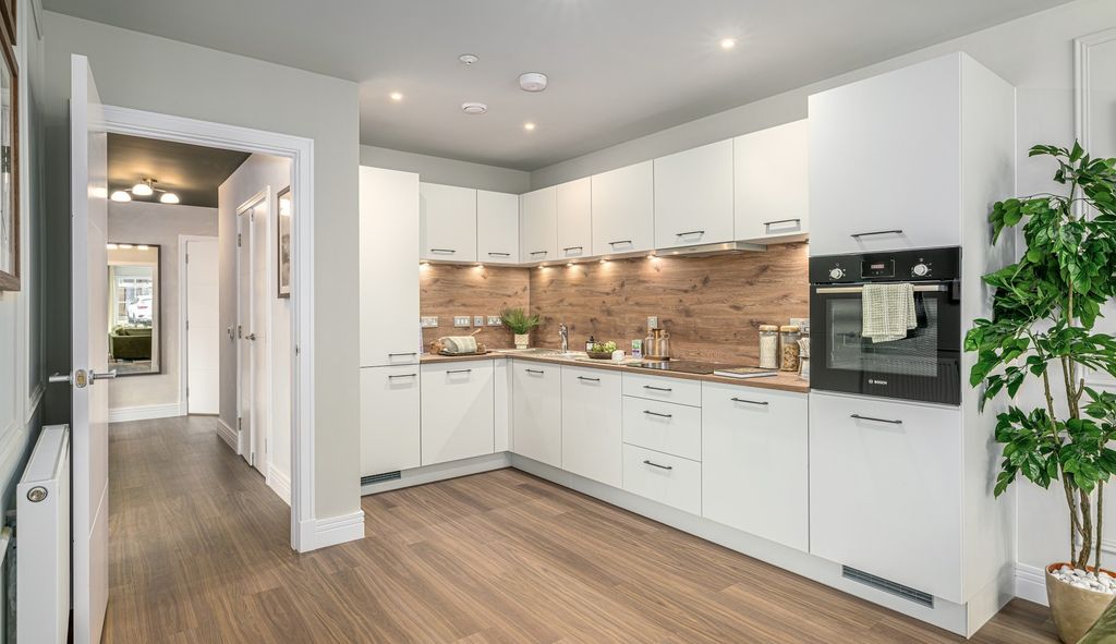 Property photo 2 of 6 Vb5698817 20260519 cala Homes The Foundry Type 2W Show Apartment Living Kitchen Dining 003 1600x923
