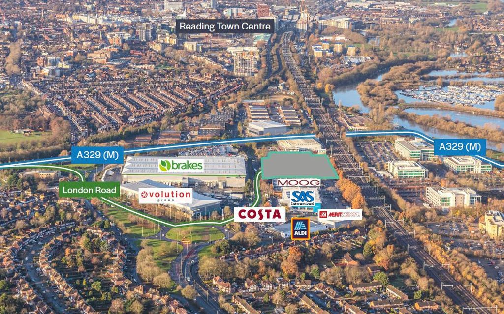 Property photo 2 of 2 Annotated Aerial  Suttons Business Park.Jpg