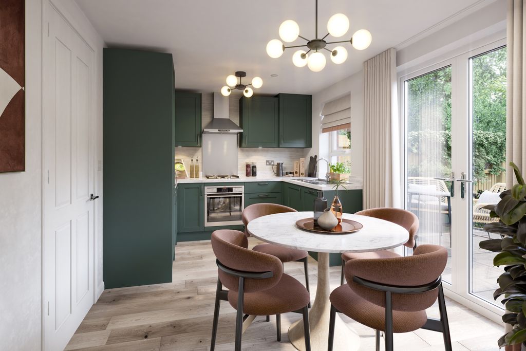 Property photo 2 of 6 Kitchen And Dining Room In The 2 Bedroom Kew