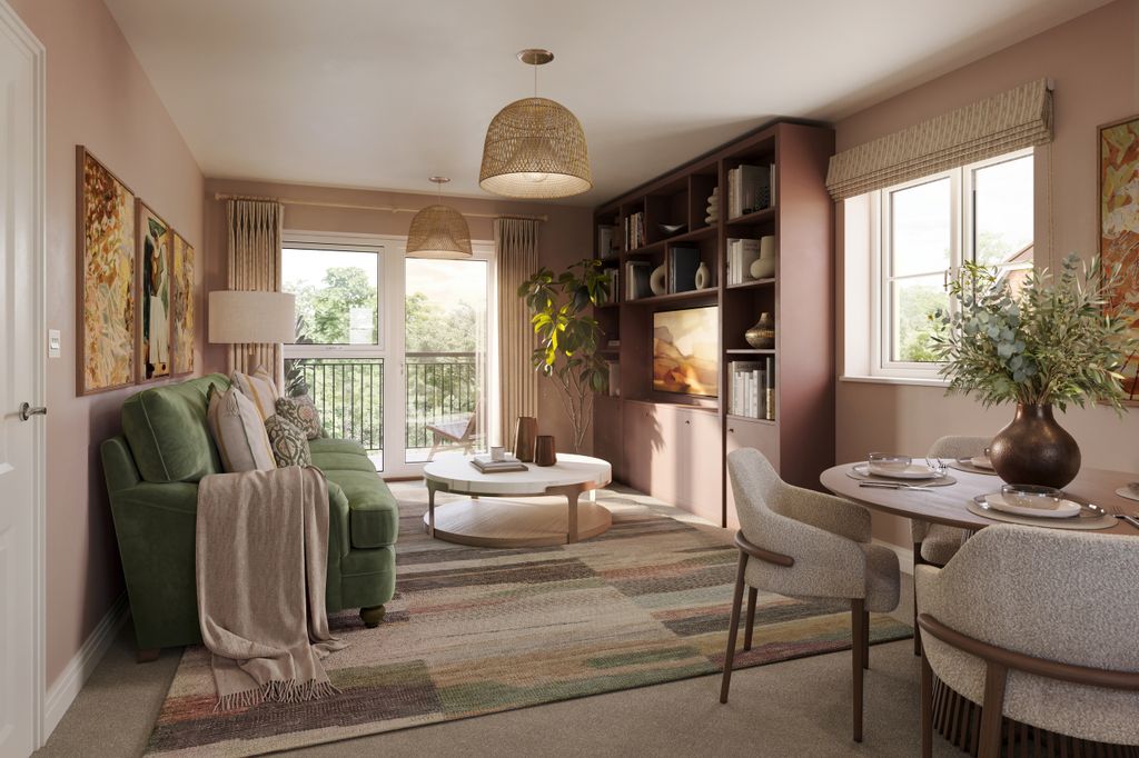 Property photo 3 of 7 Abbey Barn Park - Internal CGI, Living Dining