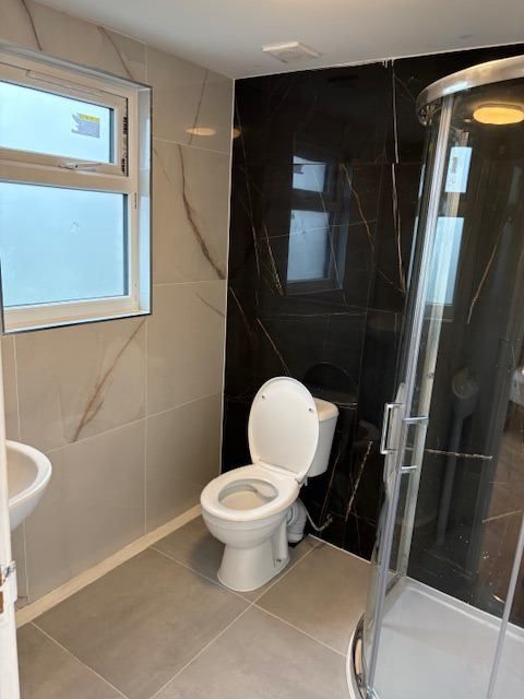 Property photo 2 of 5 Modern Bathroom With Stylish Marble Effect Tiles...
