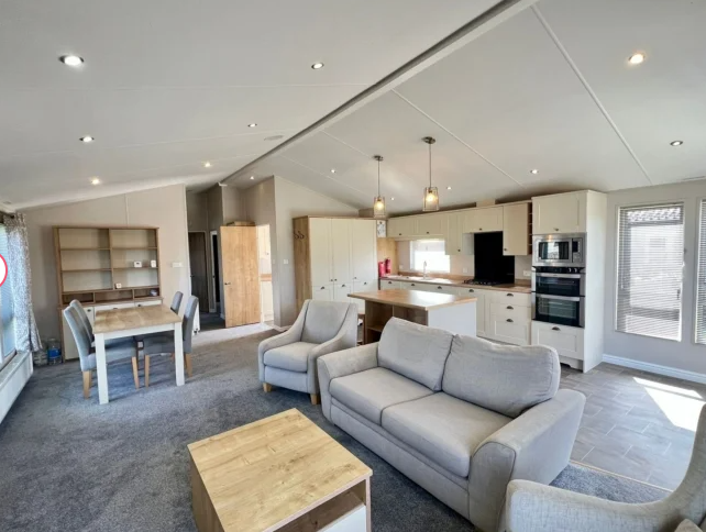 Property photo 3 of 17 Bright Open Plan Living, Dining And Kitchen Area Inside The Holiday Lodge