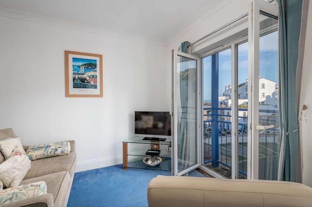 Property photo 2 of 10 Living Room &amp; Balcony 55 Moorings Reach, Brixham