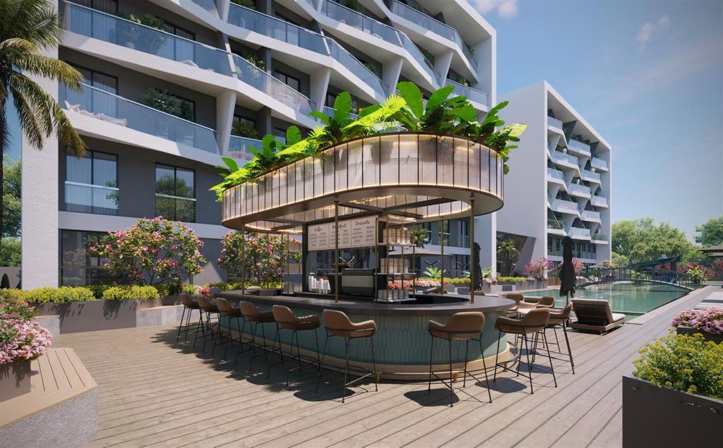 Property photo 3 of 16 Hotel Concept Antalya Property For Sale In Kepez – Poolside Bar And Sunny Social Terraces