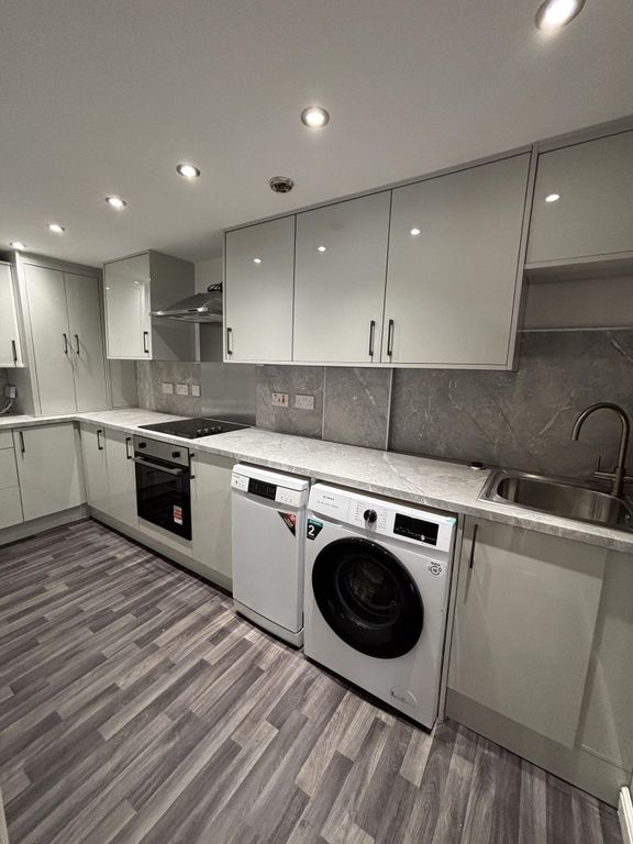 Property photo 1 of 10 Modern, Well-Maintained Kitchen Featuring Sleek Wh...