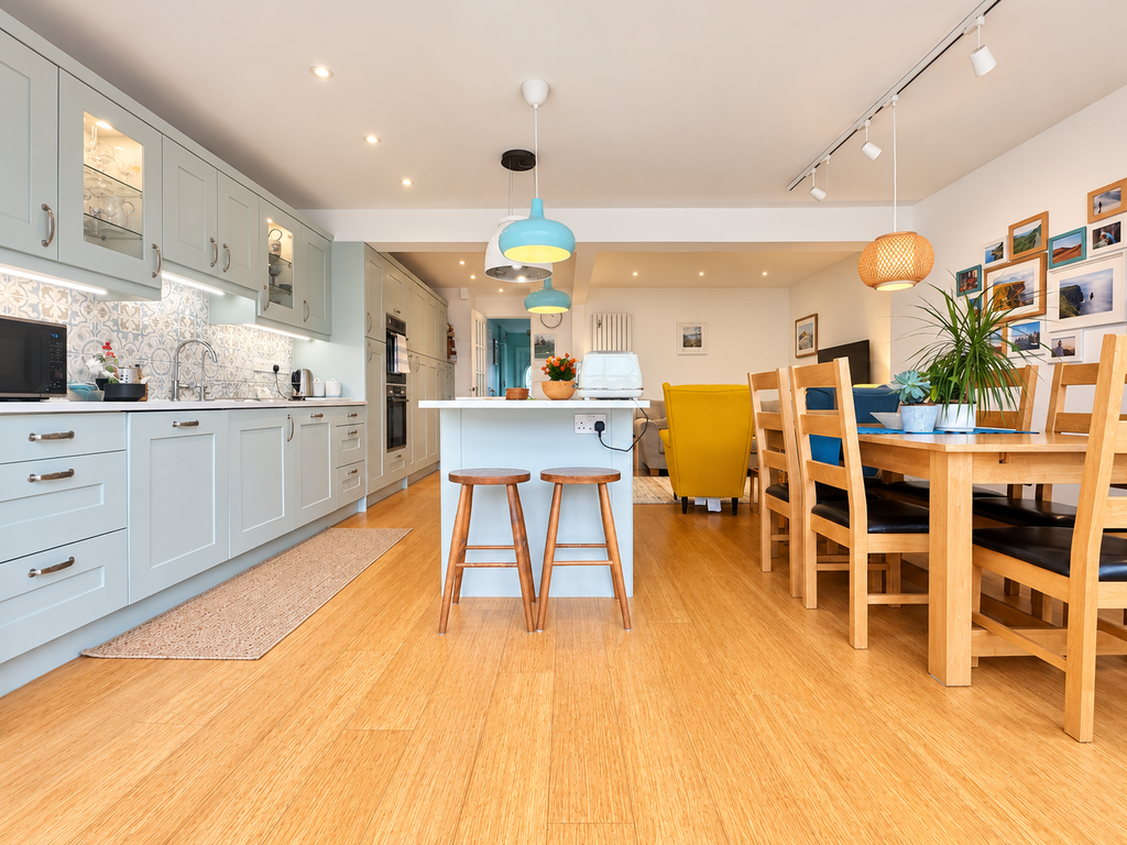 Property photo 3 of 18 Bright Sage-Green Open-Plan Kitchen Living Space