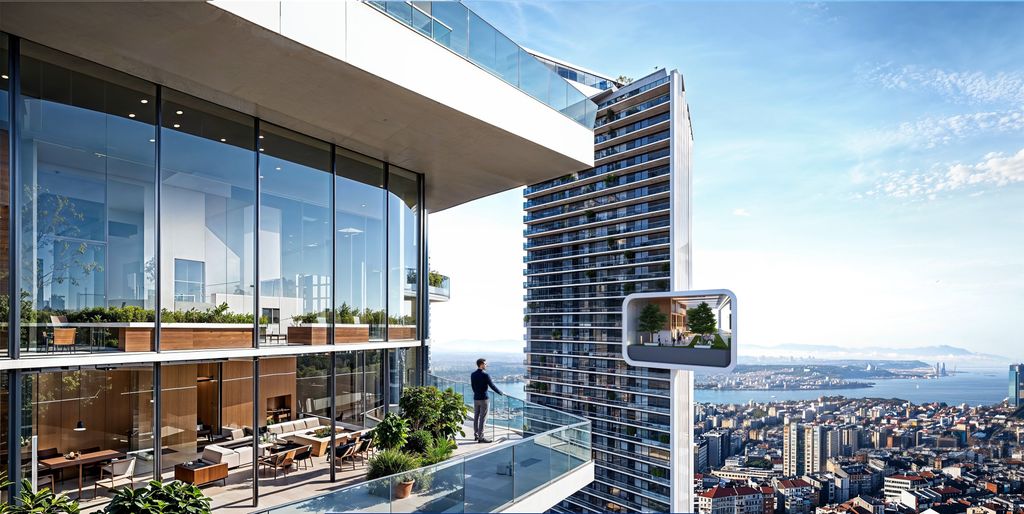 Property photo 3 of 16 Deluxe Off-Plan Istanbul Apartments For Sale In Sisli - Fantastic Balconies