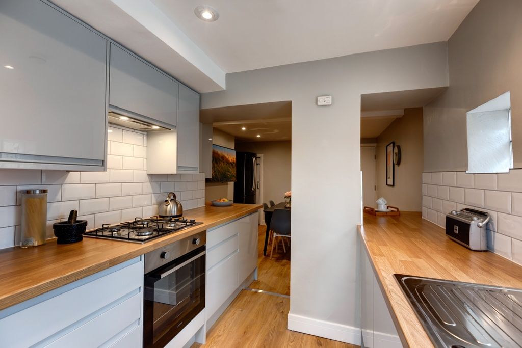 Property photo 3 of 25 Contemporary Galley Kitchen With Wood-Effect Workt...
