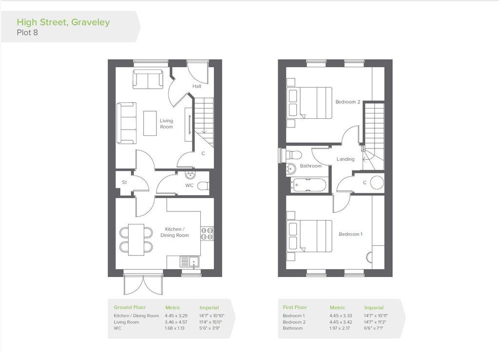 Property photo 2 of 3 Floorplan Plot 8