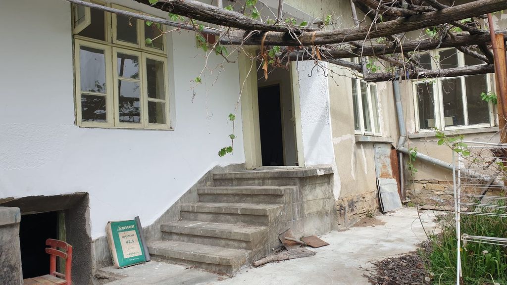 Property photo 2 of 29 Concrete Steps Provide Access To The House With Windows And Grapevine Trellis Visible.