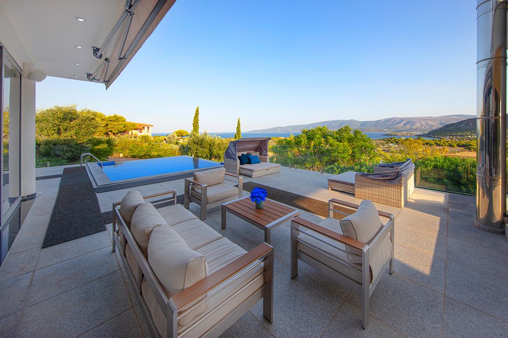 Property photo 1 of 60 360Â° Sea View Villa For Sale In Peloponnese - Terrace