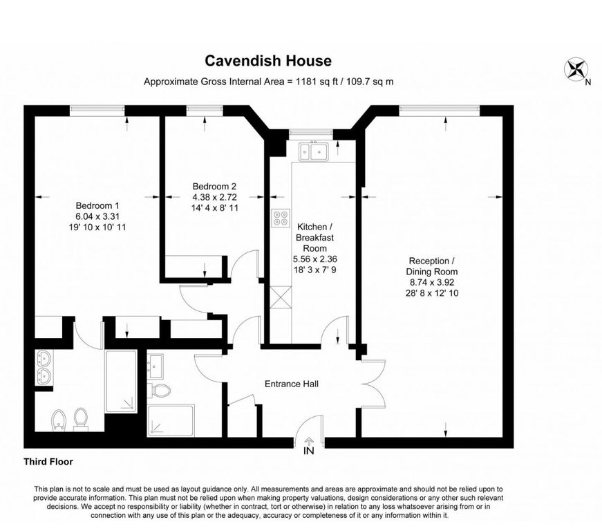 Property photo 2 of 9 Flat 33 Cavendish House, 21 Wellington Road, St Johns Wood, London Nw8 9Sq