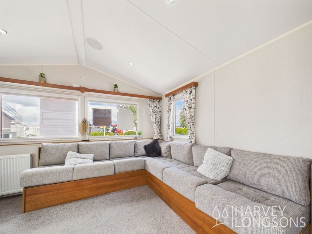 Property photo 3 of 15 L-Shaped Sofa In The Willerby Caledonia Holiday Caravan At Seaview Holiday Park, Kent
