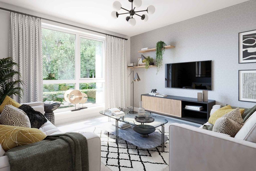 Property photo 3 of 11 With Juliet Balcony And Plenty Of Room For Two Sofas