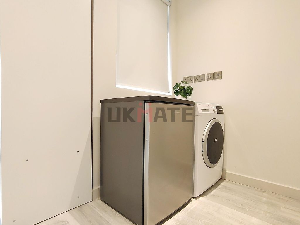 Property photo 3 of 7 A Modern, Minimalist Kitchen Area Featuring A Wash...