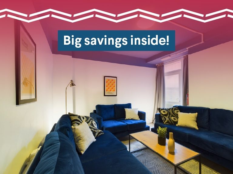 Property photo 1 of 8 A Modern, Spacious Living Room Featuring Stylish B...