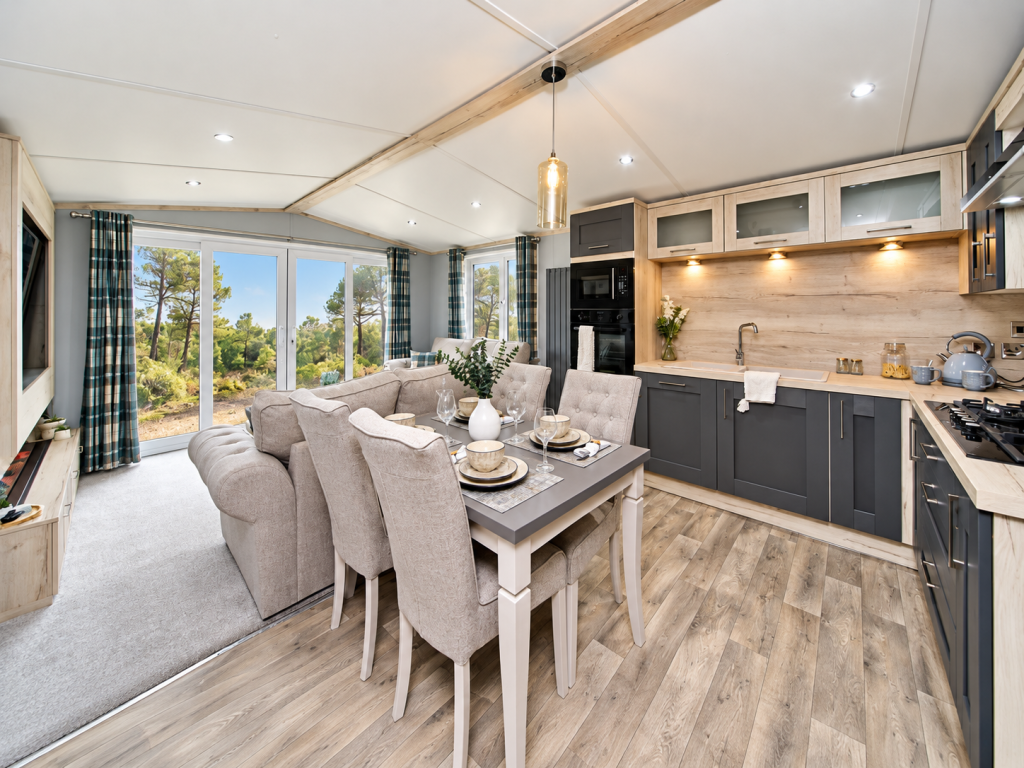Property photo 2 of 6 Stylish Open Plan Kitchen, Dining And Lounge Area With Patio Doors