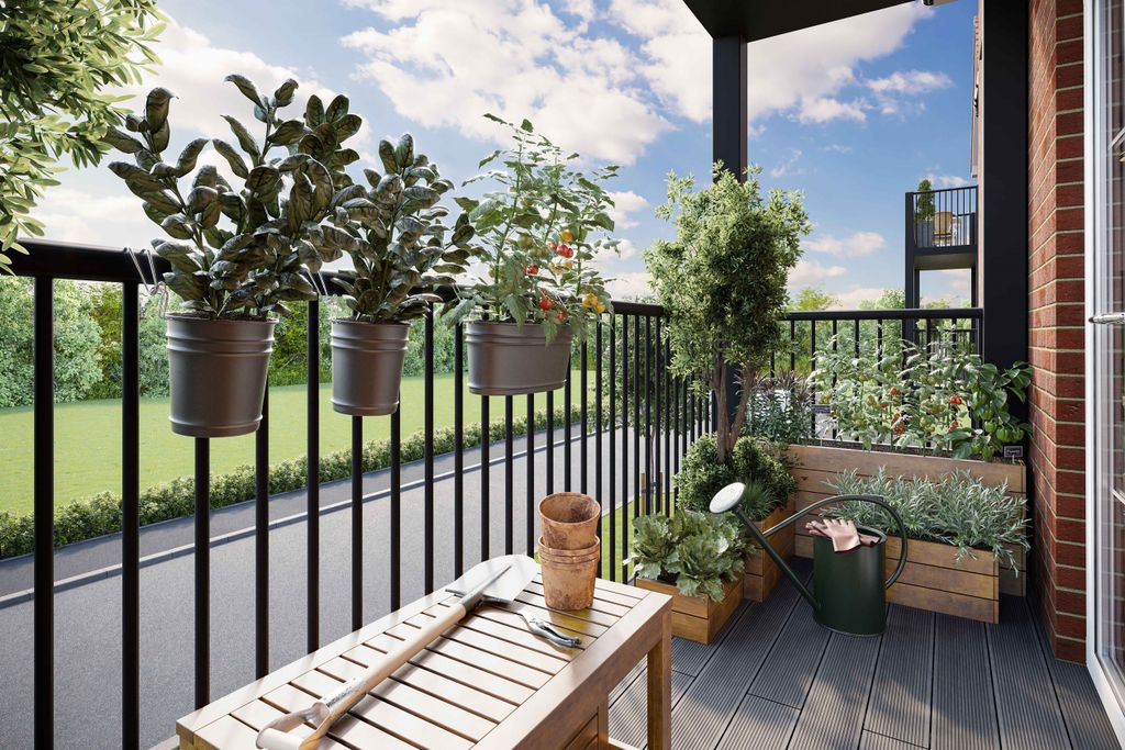 Property photo 3 of 6 CGI Of Balcony - Herb Garden