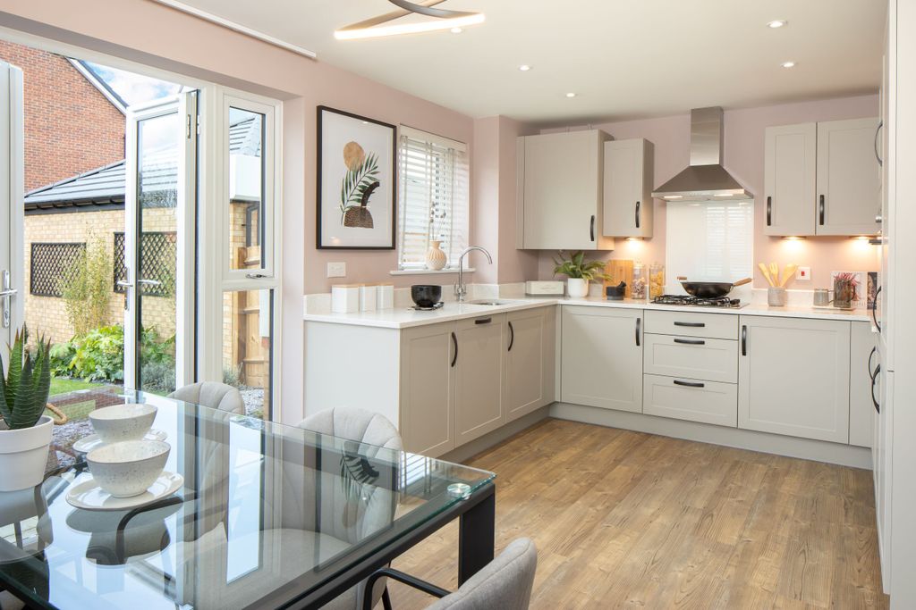 Property photo 3 of 9 Open Plan Kitchen In The Hesketh. 4 Bedroom Home.