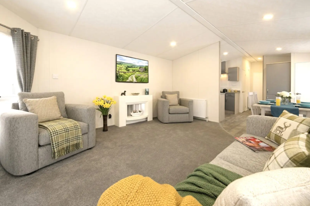 Property photo 2 of 7 Bright Open Plan Lounge And Dining Area Inside The Riverview Lodge