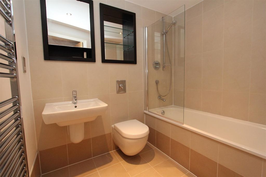 Property photo 3 of 3 Modern Bathroom Suite With Bath And Chrome Rails...