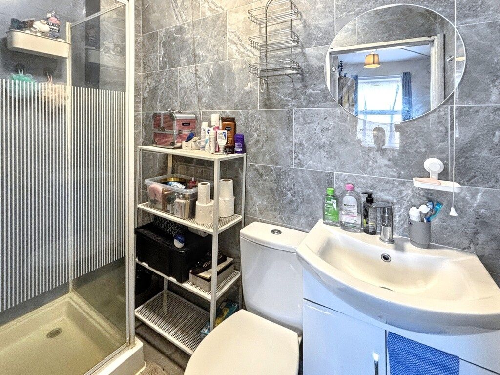 Property photo 2 of 4 Modern Tiled Bathroom With A Walk-In Shower, White...