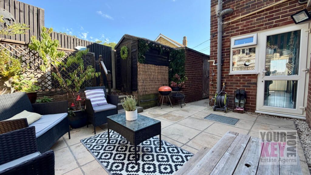 Property photo 3 of 22 Rear Patio Garden At Tunstall Road In Canterbury Listed By Your Key Move