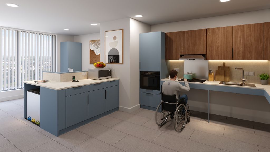 Property photo 2 of 8 Bright, Modern Kitchen With A Wheelchair-Accessibl...