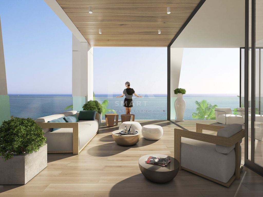 Property photo 1 of 9 Top Floor 3-Bedroom Seafront Apartment For Sale In Agia Tri