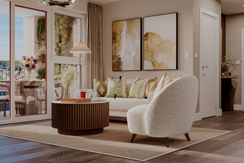 Property photo 1 of 7 Image Showing Lounge Area With Windows Leading Through To Balcony