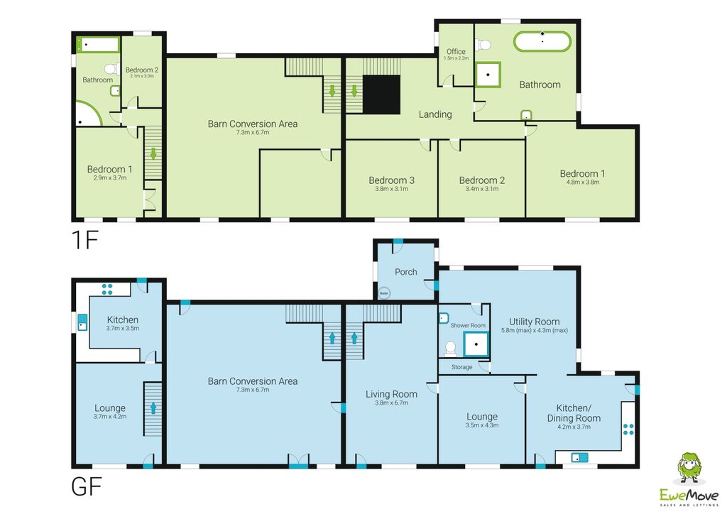 Property photo 2 of 64 3 d Floor Plans Higher Scout Farm