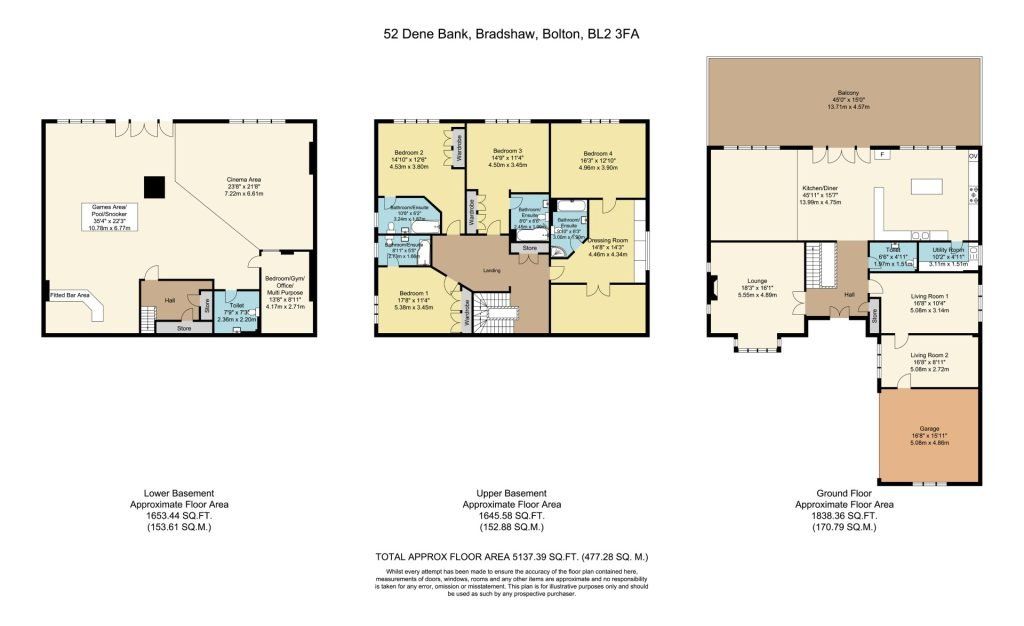 Property photo 2 of 59 Thumbnail 52 Dene Bank, Bradshaw, Bolton Bl2 3Fa v2