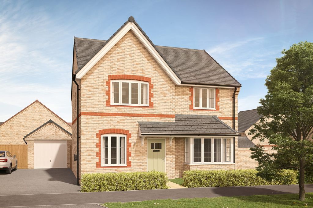Property photo 1 of 10 A Light Brick House With A Light Green Door And Bay Windows Sits In The Foreground