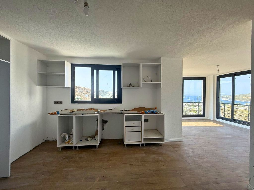 Property photo 3 of 20 A Brand-New Bodrum Property For Sale With Sea Views - Kitchen Through To The Lounge