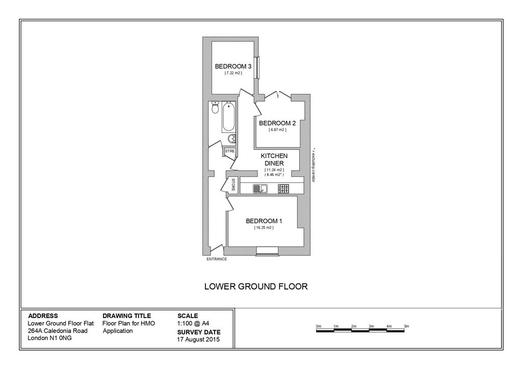 Property photo 2 of 2 HMO Plan For 264-A Caledonian Road London N1 0Ng-Lower Floor Flat A (003)_Page-0001.Jpg