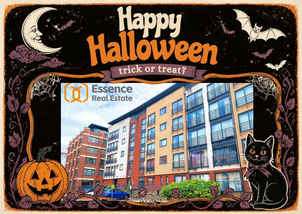 Property photo 1 of 11 Orange Simple Happy Halloween Instagram Post-44