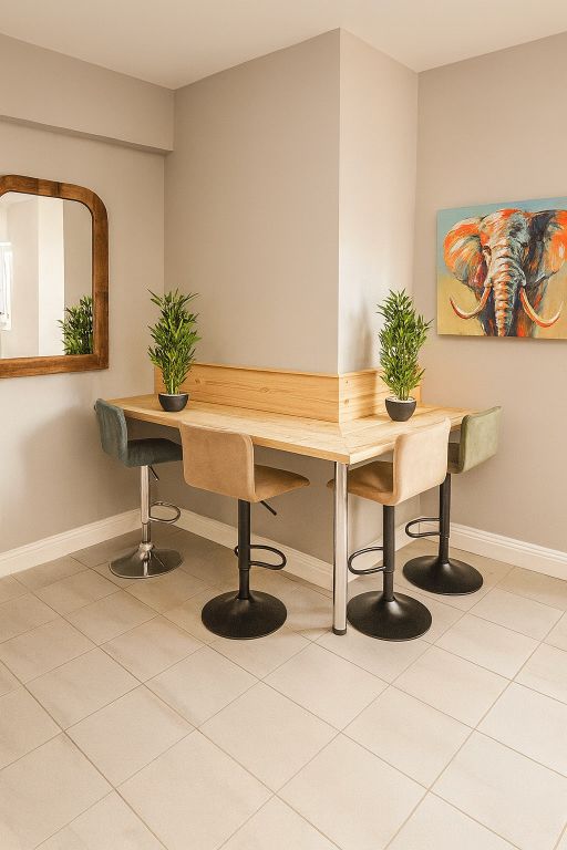 Property photo 3 of 4 Bright Corner Workspace With A Wraparound Wooden c...