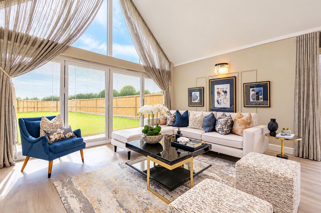 Property photo 3 of 19 Airy Navy And Gold Living Room.Jpg