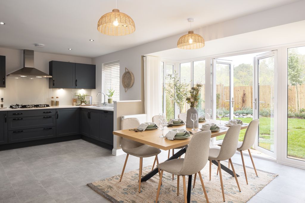 Property photo 1 of 10 Internal Shot Of The Open-Plan Kitchen/Dining/Family Area In The Holden Show Home