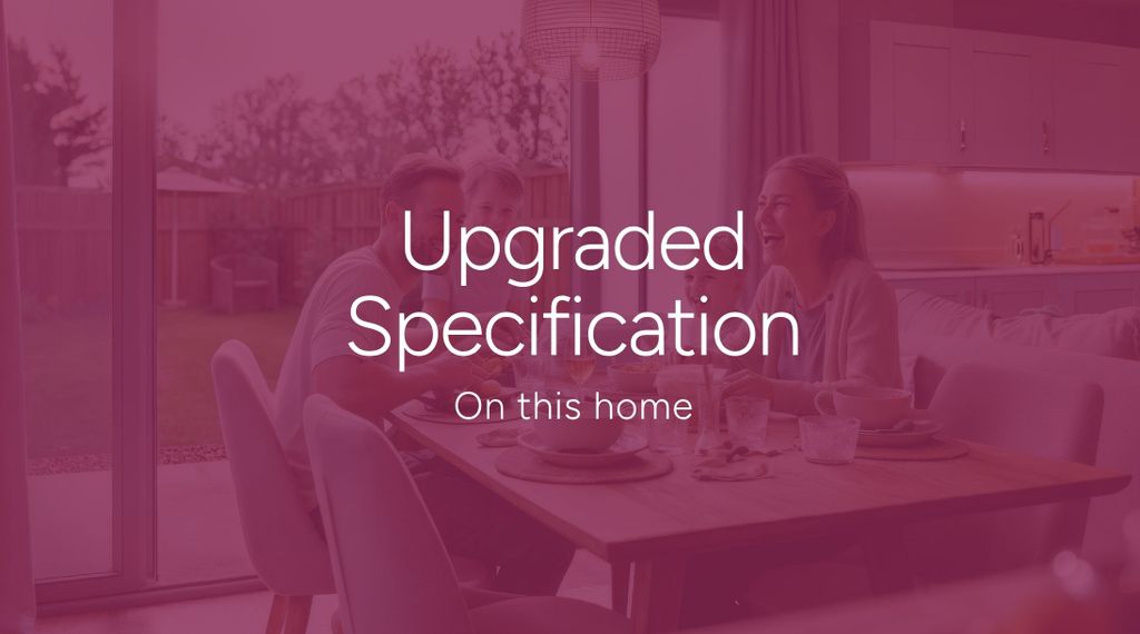 Property photo 2 of 10 The Image Displays An Icon Of A House With The Text "Upgraded Specification" And "On This Home" Belo