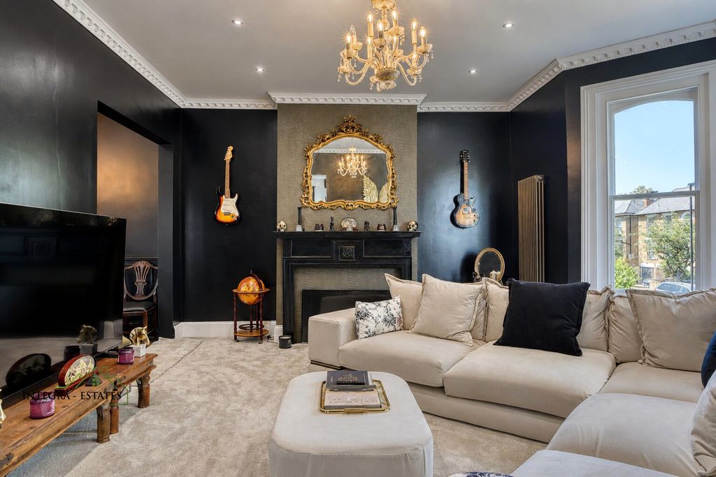 Property photo 3 of 38 Bickley-Breakspears-Road-Se4-Period-Living-Room-Fireplace