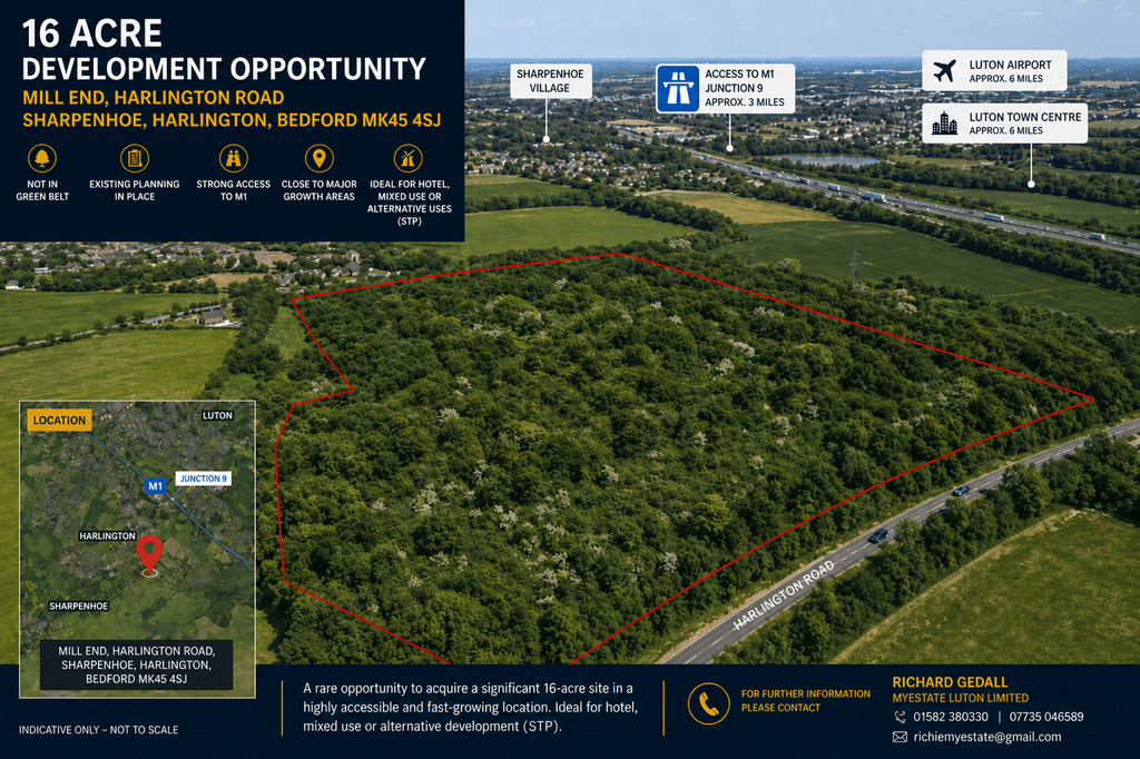 Land for saleHarlington Road, Sharpenhoe, Bedford MK45
