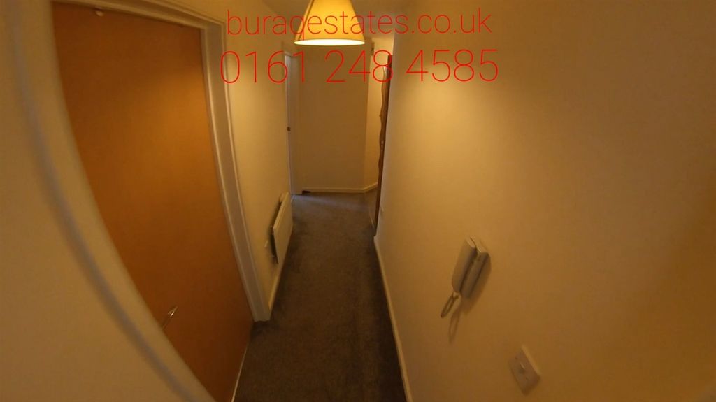 Property photo 2 of 11 Narrow Carpeted Hallway With Neutral Walls, Overhe...