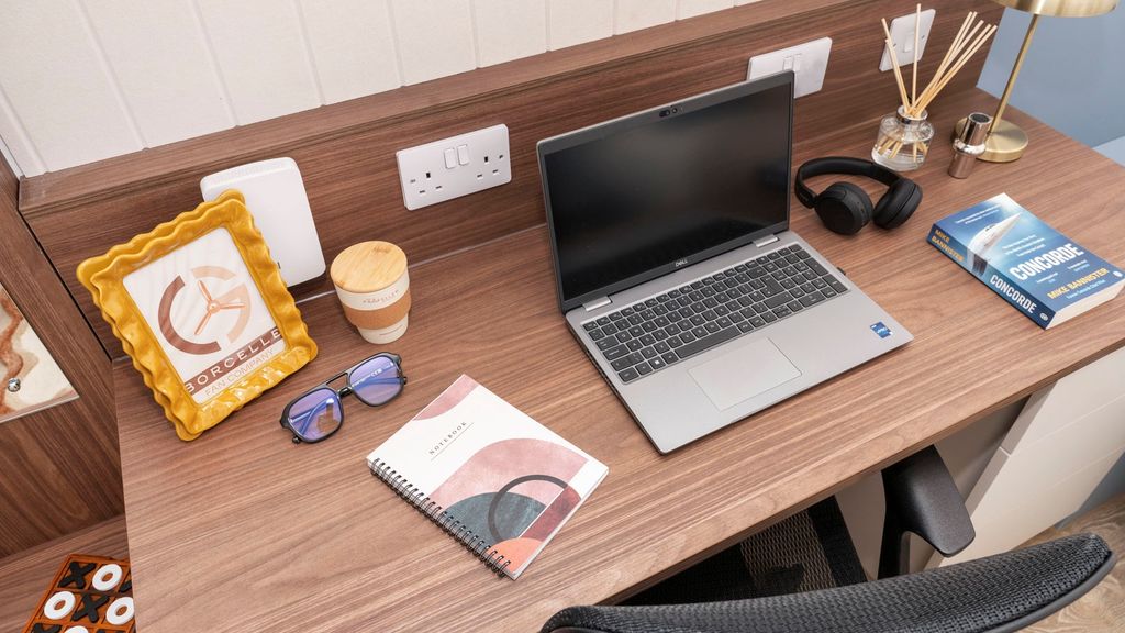 Property photo 3 of 7 Well-Presented Wooden Desk With A Laptop, Notebook...