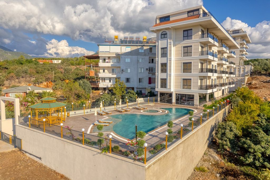 Property photo 1 of 25 Alanya Duplex Apartment In Kestel For Sale - Main View To The Sea View Complex