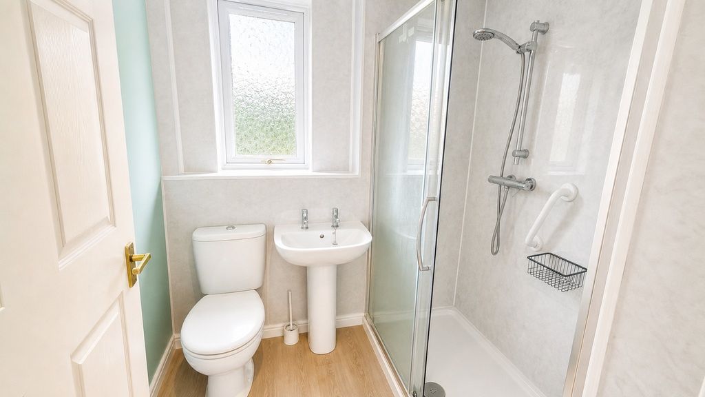 Property photo 3 of 6 Bright And Modern Shower Room With Large Window...