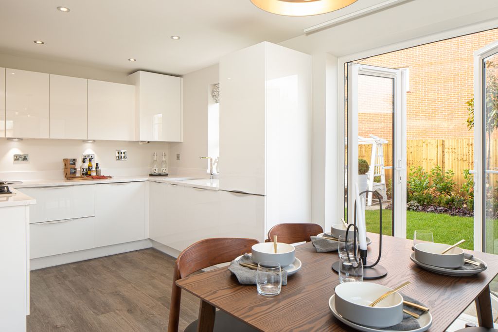 Property photo 1 of 7 Inside View Of Open Plan Kitchen. Moresby. 3 Bed Home.
